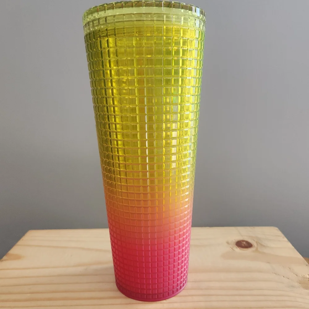 Starbucks 2022 Pink and Yellow Gradient Tumbler